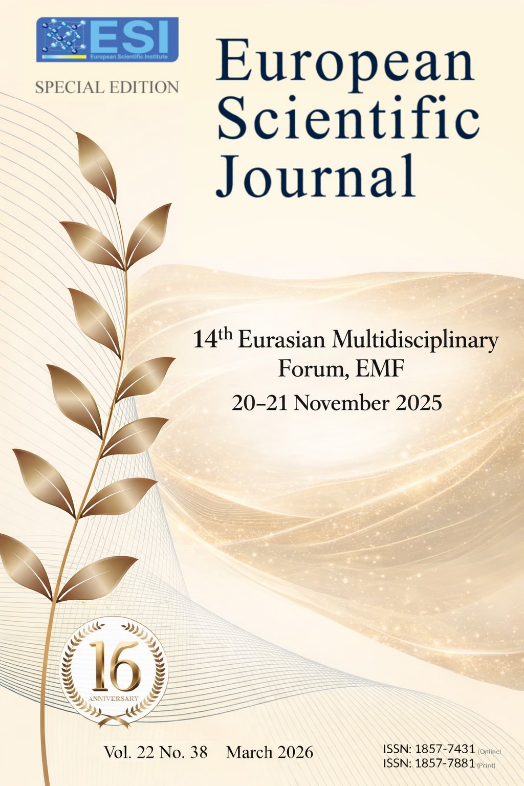 14th Eurasian Multidisciplinary Forum, EMF